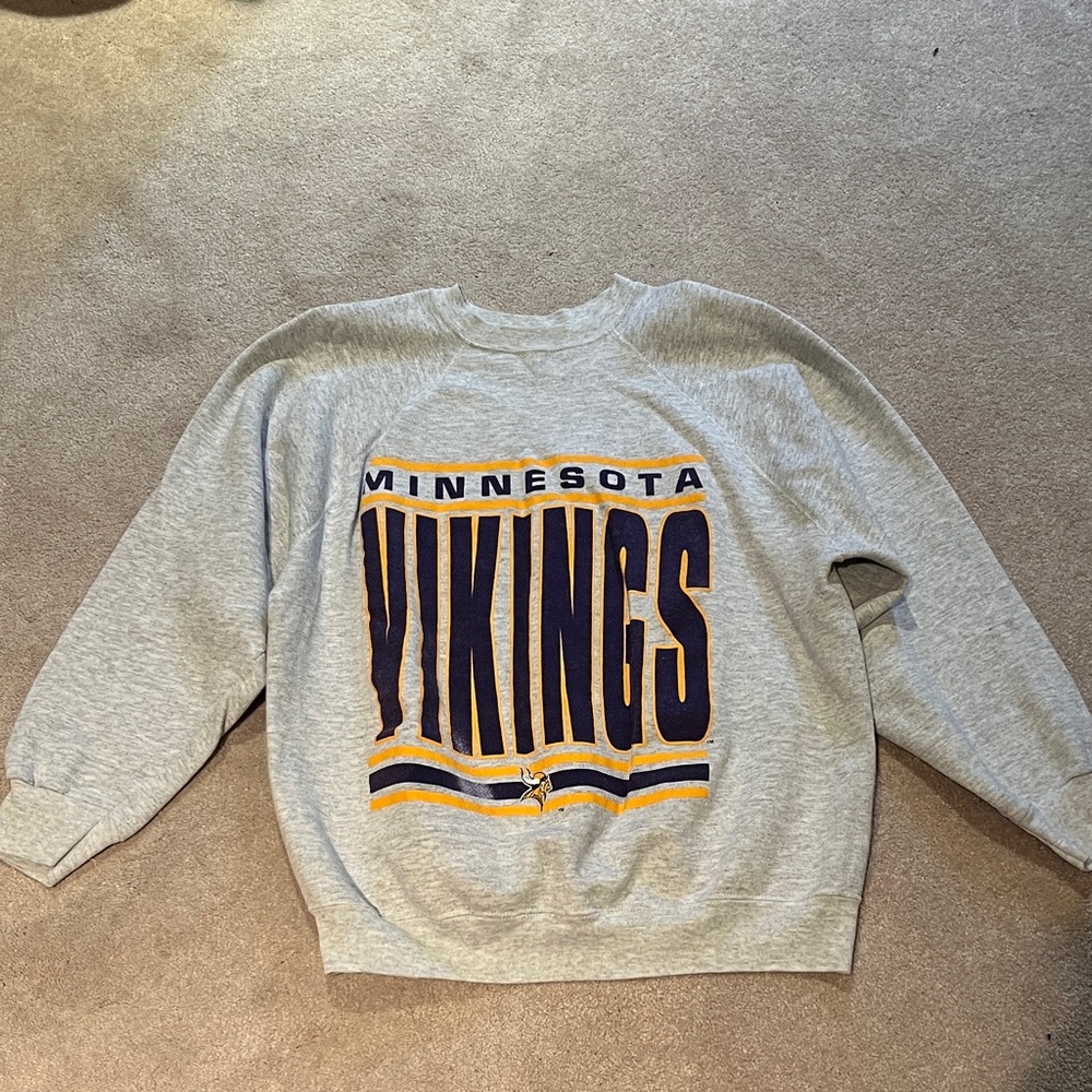 Vintage Minnesota Vikings Gray Sweatshirt